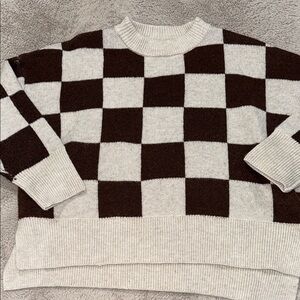 Sincerely Jules Cozy Knit Sweater in Cream and Brown